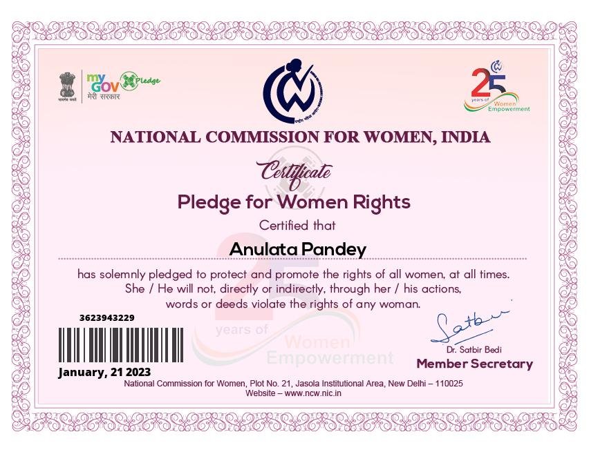 National Commission For Women, INDIA